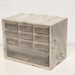Akro Mils PM15 Storage Organizer 10 Drawer Swirl Plastic Cabinet 9.75" Vintage