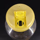 Sun Tea Glass Jar Pitcher 3 Liter Yellow Lid Pour Spout Carlton Glass USA Vtg