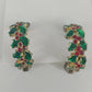 Avon Christmas Holly Berry Clip On Earrings Gold Tone Red Green Jewelry Vintage