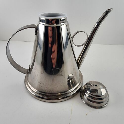 Stainless Teapot 18/10 Italy Vev INOX Tea Kettle Coffee Pot Vintage Missing Knob