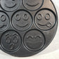 Nordic Ware Emoji Pancake Griddle Pan Seven 3" Smiley Faces Aluminum 10.5"