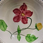 Stetson Pottery Joy Serving Bowl 9" x 2.25" Hand Painted Red Yellow Floral