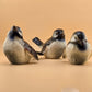 Set of 3 Goebel Sparrow Bird Figurines West Germany CV72 CV73 and CV74 2.75"x4"