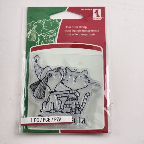 Lot of 4 Unmounted Clear Stamps Elephant Bears Dog & Cat Design Vintage NOS