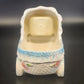 Ardco Japan Ceramic Baby Carriage Music Box Pink & Blue Nursery Decor 6" Works