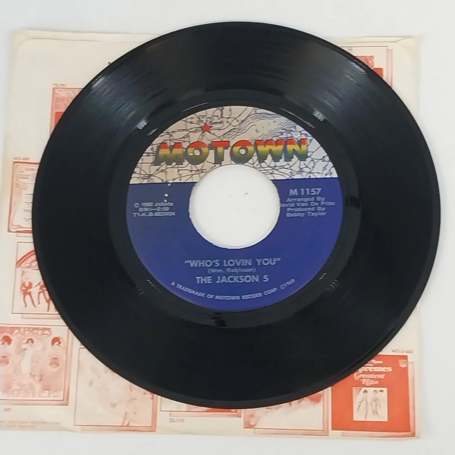 Jackson 5 I Want You Back 45 RPM Vinyl Motown M 1157 1969