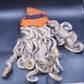 Halloween Witch Wall Decor Nylon 32”x12 Sculpted Cloth Face Doll Unique Handmade
