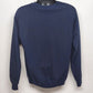 Athletic Works Men's Large Sweatshirt Fleece Ragland Crewneck Pullover Navy