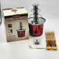 American Era Hot Chocolate Melting Fondue Fountain 3 Tier 12.5" Tall with Box