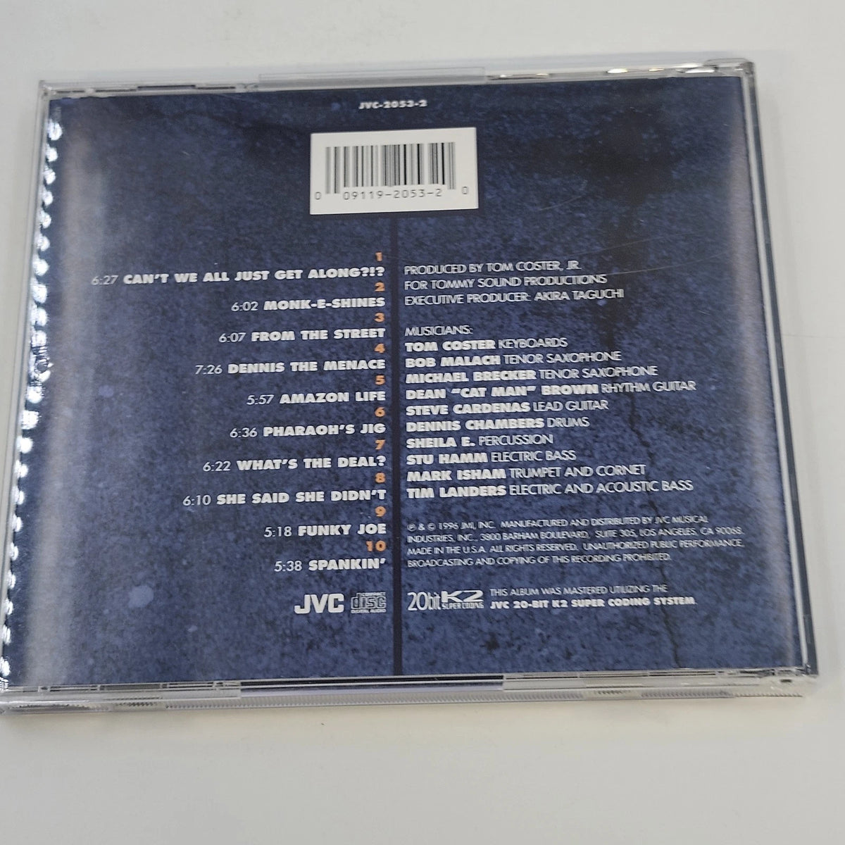 Tom Coster From the Street CD JVC 2053-2 Jazz Fusion Rock Funk 20-Bit K2 1996