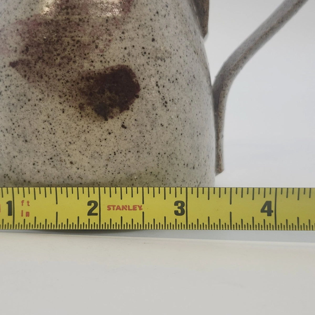 Colonsay Pottery Pitcher Speckled Glaze Stoneware 4.5" Flared Rim Curved Handle