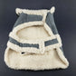 PetRageous Designs Dog Coat XS Faux Fur Lined 7"- 9" Length Hook & Loop Closure