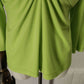 Julie Mitchell Lime Green Gathered V Neck Blouse Size L