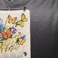 1983 Linen Kitchen Towel Calendar Collection of Butterflies 26 X 16 Vintage