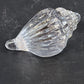 Clear Art Glass Conch Shell Paperweight Hand Blown Nautical Murano Style Decor