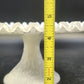 Fenton Silver Crest Spanish Lace Milk Glass Pedestal Cake Stand 11" Vintage