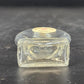Blue Waltz Perfume Bottle Heart Glass Blue Lid Empty Vanity Collectible Vtg