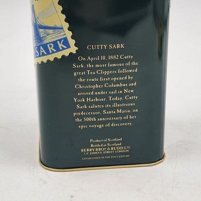 Cutty Sark Empty Whisky Tin 750ml Christopher Columbus 500th Anniversary Scots