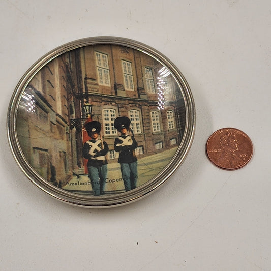 Royal Amalienberg Copenhagen Stainless Steel Trinket Dish Decor Collector Plate