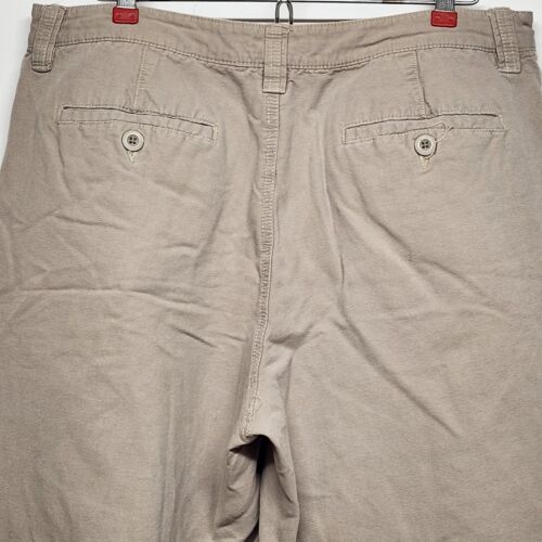 Merona Khaki Cargo Shorts Men's Size 36 Beige Pockets Cotton Rayon Blend