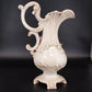 Vintage Capodimonte Italy Floral Porcelain Pitcher Vase Urn 13 Inch