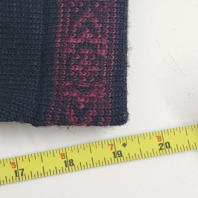 Susan Bristol Black Wool Sweater Hand Embroidered Size 34 1990s