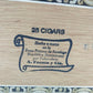 Wood Cigar Box Purse Arturo Fuente Dominican Republic Rothschilds Rope Handle