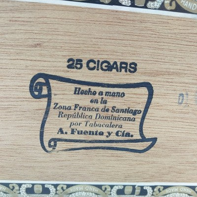 Wood Cigar Box Purse Arturo Fuente Dominican Republic Rothschilds Rope Handle