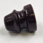 1953 Dark Brown Ceramic Porcelain Insulator 3.5" Tall x 3.25" Wide