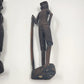 Hand Carved Ebony Tribal African Kenyan Man Woman Figurine 15"