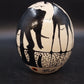 Hand Painted Ostrich Egg Art Cape Town South Africa Safari Wildlife Decor 5.5"