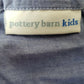 Pottery Barn Kids Boys Club Quilted Standard Pillow Sham Tie Back Cotton 2064