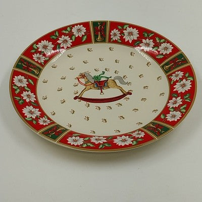 Charlton Hall Classic Tradition Christmas Plates Set of 4 Salad/Dessert China
