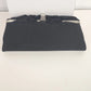 Black Evening Clutch Bag Leather Interior Minimalist Formal Handheld Purse Vtg