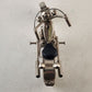 Homemade Chopper Motorcycle Scrap Art Uses Nuts Bolts Bearings Spark Plugs More