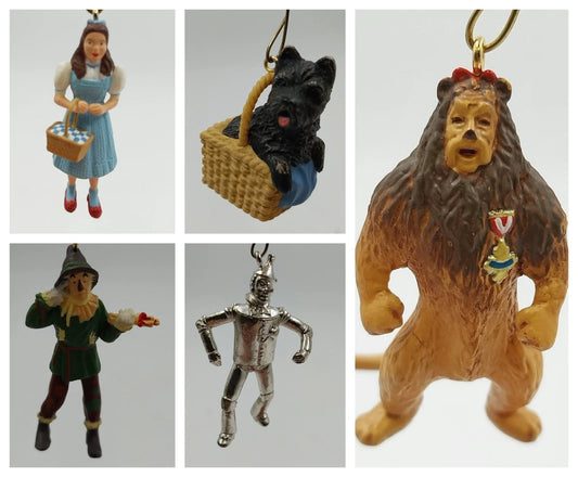 5 Hallmark Wizard of Oz Miniature Keepsake Ornaments Dorothy Lion Tin Man Set