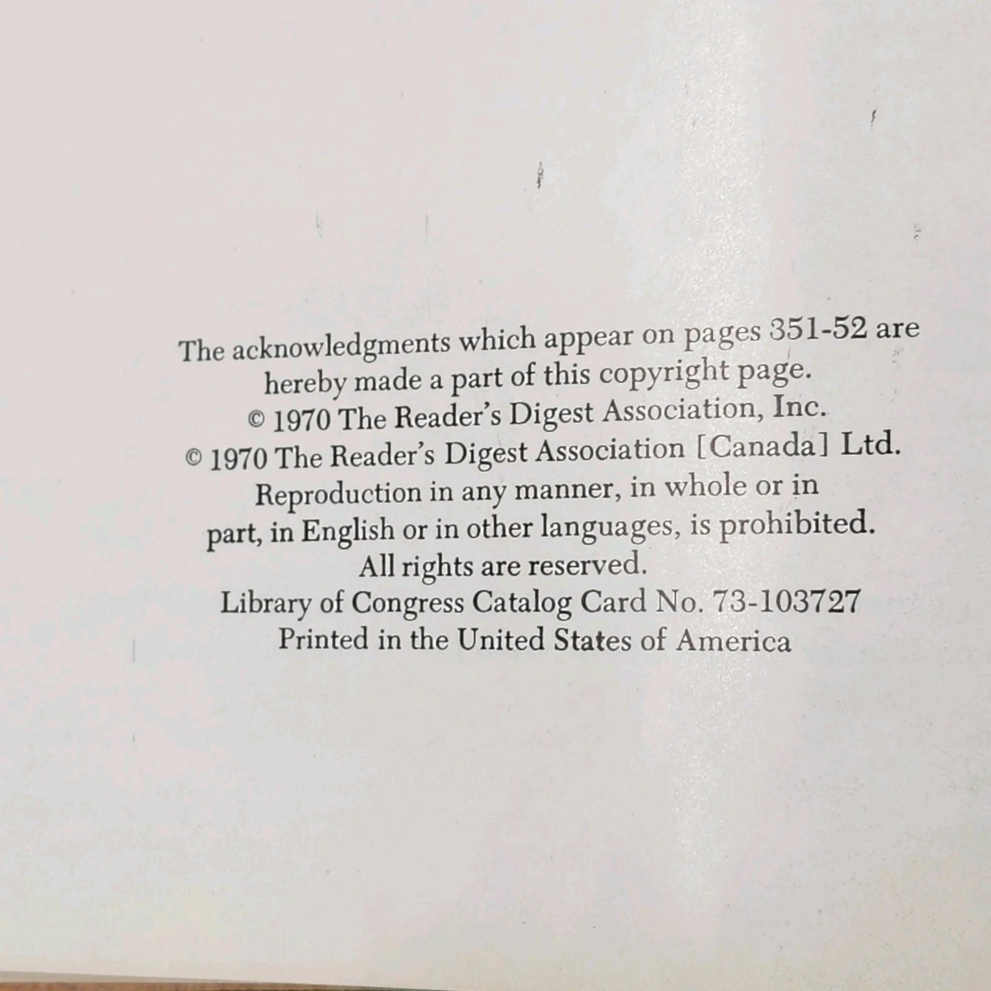 America The Beautiful Reader’s Digest 1970 Hardcover Coffee Table Book