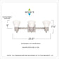 Quoizel Norton 3 Light LED Brushed Nickel Vanity Light 24 Inch