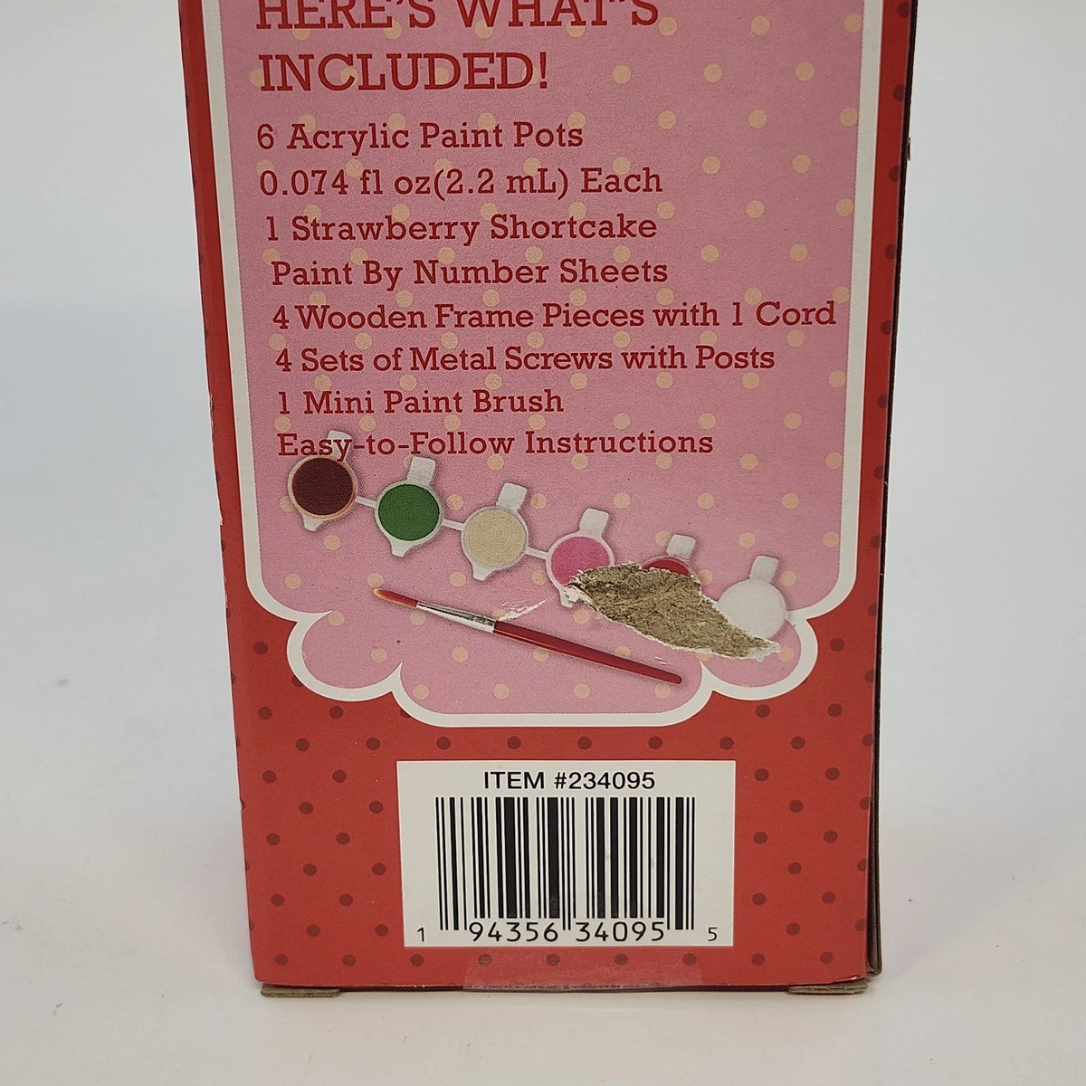 Strawberry Shortcake Paint By Number Kit Horizon Wall Art DIY NOS Horizon Group