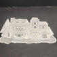 Heritage Lace Victorian House Placemat Doily with Christmas Tree 19x12" SHeritage Lace Victorian House Placemat Doily Christmas Tree 19x12easonal
