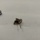 Set of 2 Stud Earrings Silver Tone with Purple and Blue Rhinestones