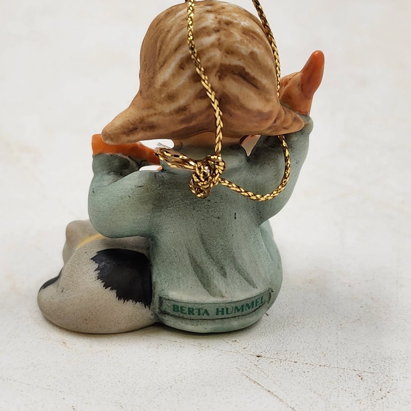 Berta Hummel LITTLE GIFT WRAPPER Ornament 1997 Goebel Porcelain Christmas