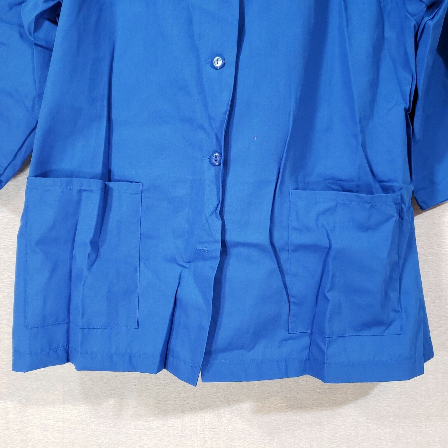 Royal Blue Women's Smock XL Fame Fabrics K72 ¾ Length Sleeves Counter Coat