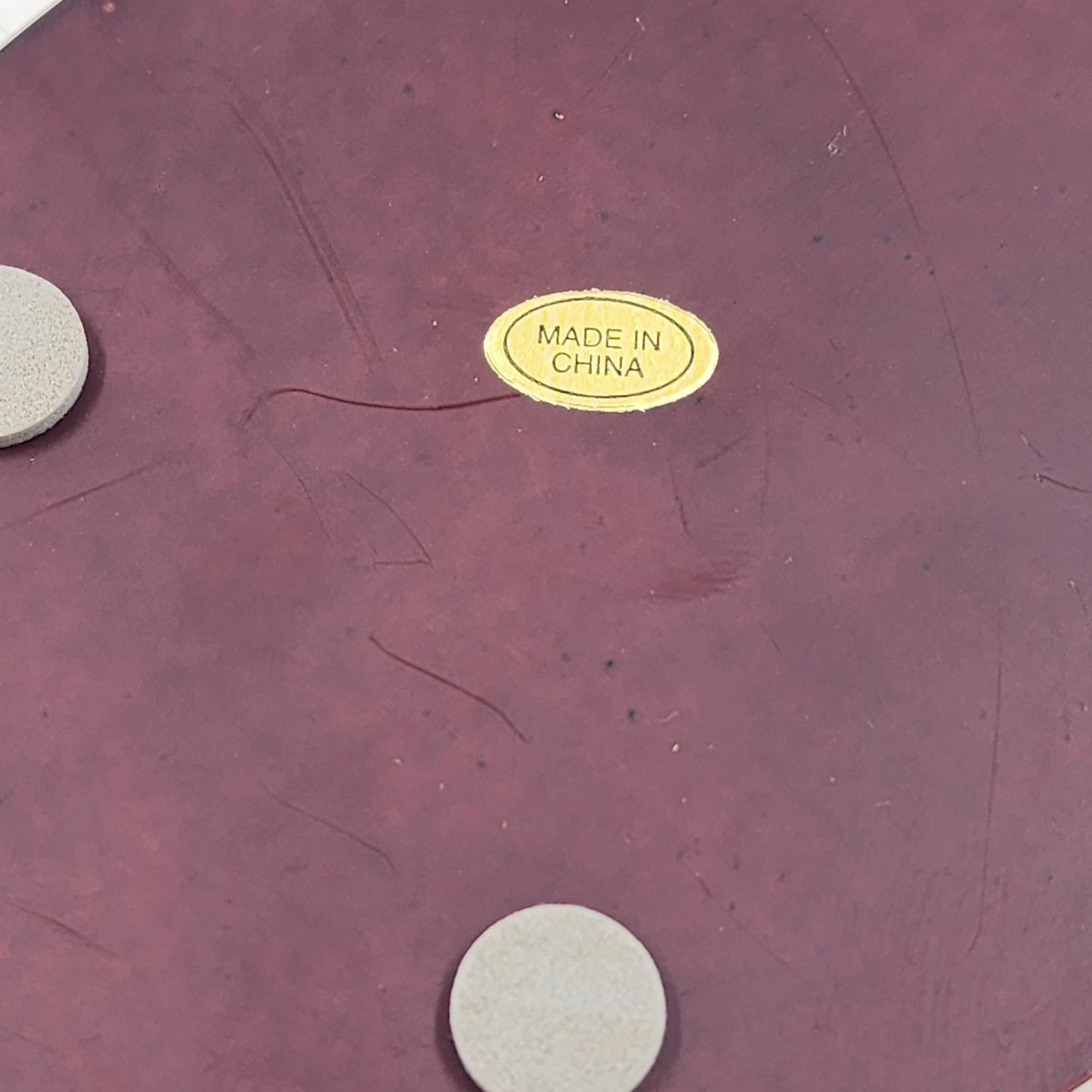 Vemar Collection Porcelain Figurine Purple Iris Red Rose 2 Butterflies Wood Base