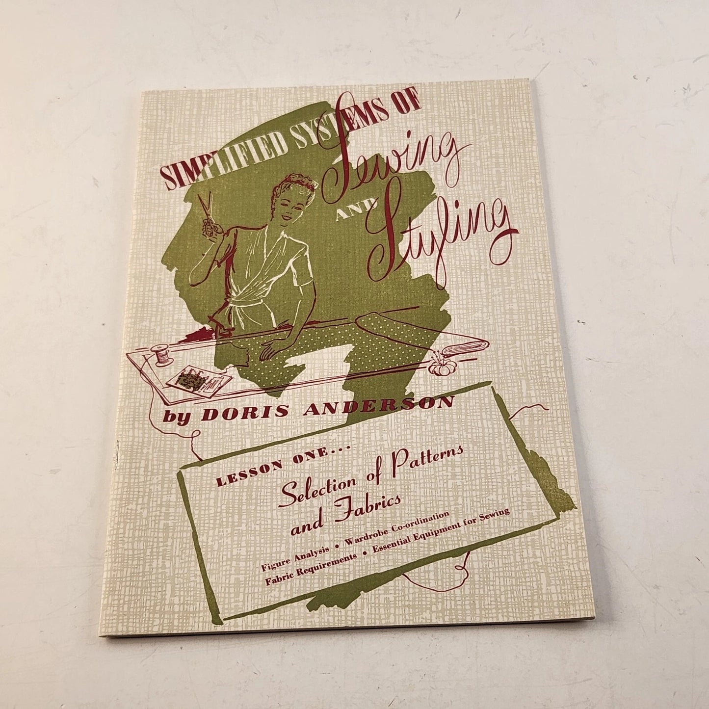 Simplified Systems of Sewing & Styling Lesson One & Two Book 1948 Sewing Guide