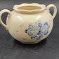 Somerset Garden Lidded Urn Bowl Crowning Touch Twin Handles 6" Blue Floral