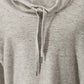 Relativity LG Sweatshirt Grey Cowl Neck Lightweight Drawstring Roll Up Sleeves