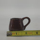 Pacific Japan MINIATURE Coffee Cups Set 4 Red Clay Brown Glaze Earthenware Mugs