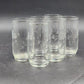 Set of 6 Princess House Heritage Etched Crystal Tumblers 11 oz 5"hx2.5"d Vintage