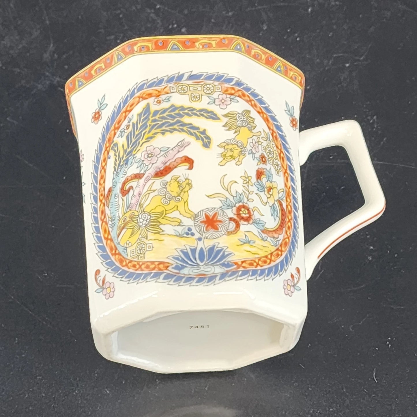 Vintage Lenwile Ardalt Chinoiserie Medallion Coffee Cup Japan